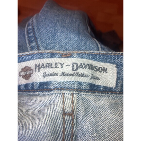 VTG Y2K Harley-Davidson 2RXT-H-DMC  Jeans Men Sz 36x30 Bootcut - Picture 11 of 12